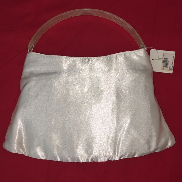 Opal / Marble Handle and Silk / Nylon Embroidered Night Out Bag - Picture 14 of 16